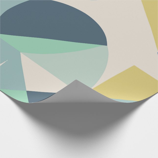 elegantes geometrisches Schleifpapier Geschenkpapier (Ecke)