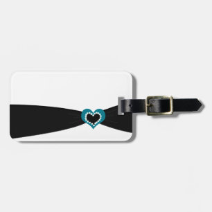 Elegantes Gepäckanhänger mit schwarzer Schleife