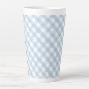 Elegantes, Gepunktetes Blau- und Weißmuster Milchtasse