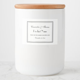 Elegantes Gerahmtes H-Lebensmittel-Label Lebensmitteletikett