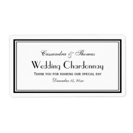 Elegantes Gerahmtes H Weinflaschen-Etikett