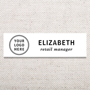 Elegantes Geschäft-Logo Namensschild