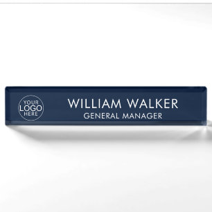 Elegantes Geschäftslogo Corporate Custom Namensplakette