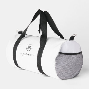 Elegantes Geschäftslogo und Schrifttext Fitness Duffle Bag
