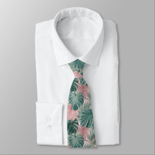 Elegantes Geschenk für den Freund tropisches Flora Krawatte