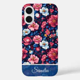Elegantes Geschenk für die Ehefrau Rosen Name iPhone 16 Hülle