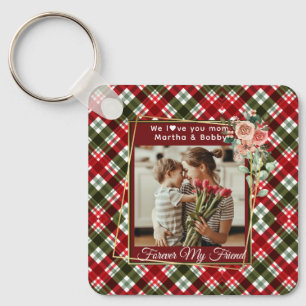 Elegantes Geschenk für Mama Mütter Tag 1 Foto Schlüsselanhänger
