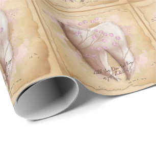 Elegantes Geschenk für Vintage Zahnärzte Geschenkpapier