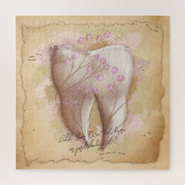 Elegantes Geschenk für Vintage Zahnärzte Puzzle (Vertikal)