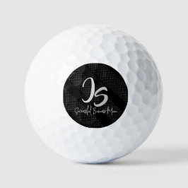 Elegantes Geschenk mit personalisieren der Silver Golfball