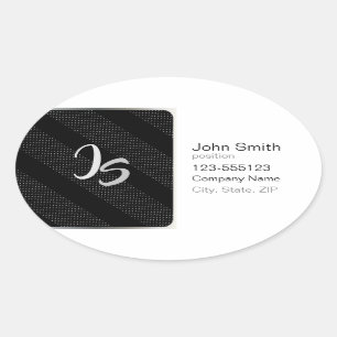 Elegantes Geschenk mit personalisieren der Silver Ovaler Aufkleber