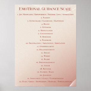 Elegantes Gesetz der Attraktivität emotionaler Ori Poster