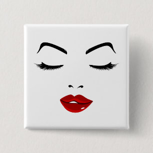 Elegantes Gesicht Button