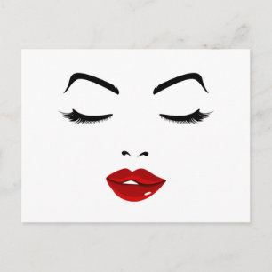 Elegantes Gesicht Postkarte