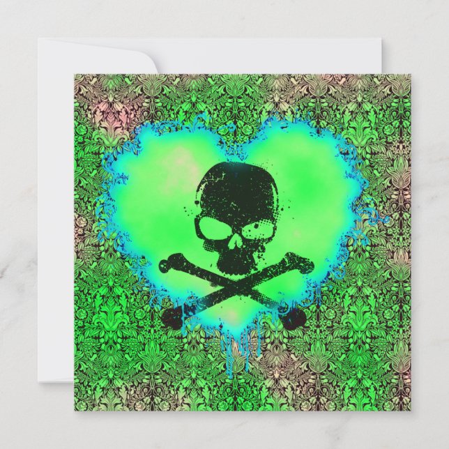 Elegantes Gift Sweet 16 Goth Birthday Einladung (Vorderseite)