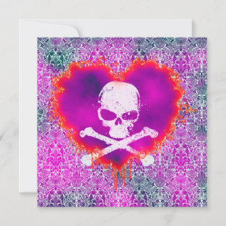 Elegantes Gift Sweet 16 Goth Birthday Einladung