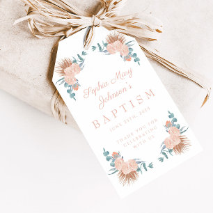 Elegantes Girl-Foto Taufe Geschenkanhänger