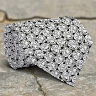 Elegantes glänzendes Glam-Luxus-Kristall-Diamant-M Krawatte