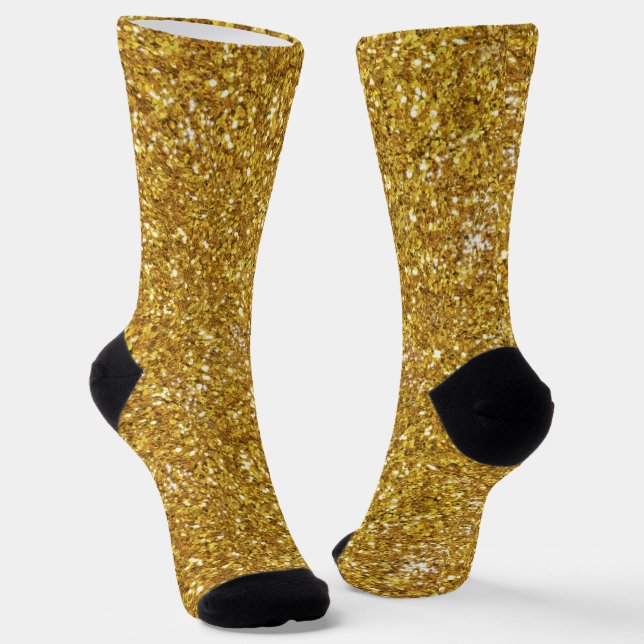 Elegantes glänzendes Glitzer Socken (Gewinkelt)