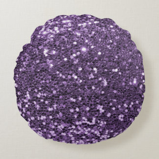 Elegantes Glitter-Textur-Design Rundes Kissen