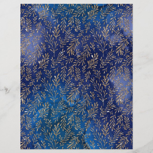 Elegantes Glitzer Texture Scrapbook (Vorderseite)