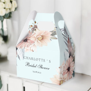 Elegantes, glitzerndes und pastel Boho Brautparty Geschenkschachtel
