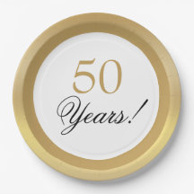 Elegantes Gold 50. Hochzeitstag Jubiläum