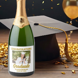 Elegantes Gold Abschluss Foto Custom Graduate