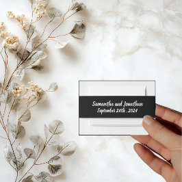 Elegantes Gold auf Black Wedding Bly Band