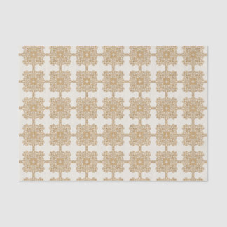 Elegantes Gold Barock Ornament Muster Seidenpapier