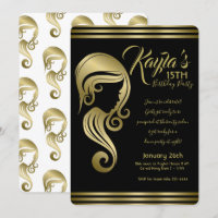 Elegantes Gold Beauty Girl Frische Pasta machen Sa
