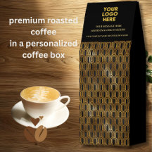 Elegantes Gold & Black Company Logo Werbegeschenk