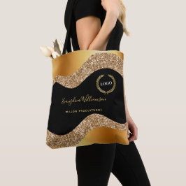 Elegantes Gold Black Glam Logo