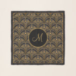 Elegantes Gold Black Pattern Monogram Modern Schal<br><div class="desc">Das elegante Gold Black Pattern Monogram Modern Scarf besticht durch ein elegantes Design,  das sich in jedem Moment gut anziehen lässt. Es ist ein ausgezeichnetes Geschenk für diese besondere Person in Ihrem Leben. Auch für Dekor oder Kopfbedeckung oder Krawatte.</div>