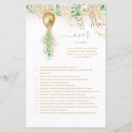 Elegantes Gold-Blütenspiel über oder unter einem B