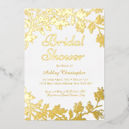 Elegantes Gold-Brautparty Folieneinladung