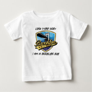 Elegantes Gold Brooklyn Logo Design Baby T-shirt