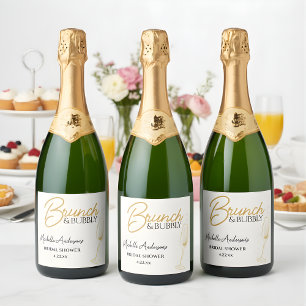 Elegantes Gold Brunch & Bubbly Brautabschied