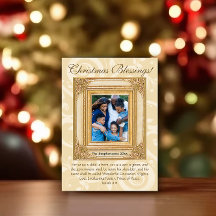 Elegantes Gold Christlich Bible Verse Foto