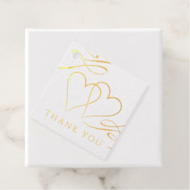 Elegantes Gold Danke, dass Sie Foil Gefälligkeitst Geschenkanhänger