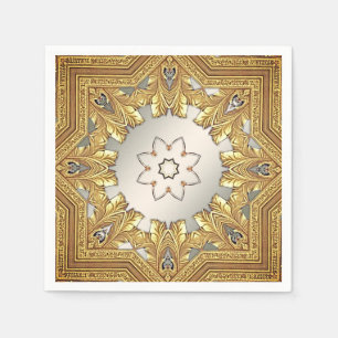 Elegantes Gold Decorative Flornadeln Serviette