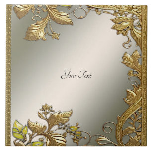 Elegantes Gold Decorative Keramik Fliese