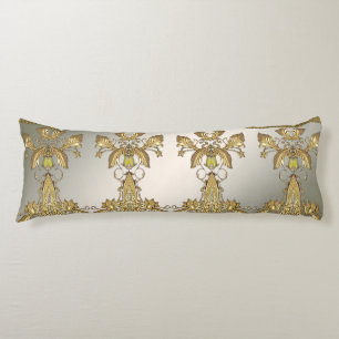 Elegantes Gold dekoratives Blumenkissen Seitenschläferkissen