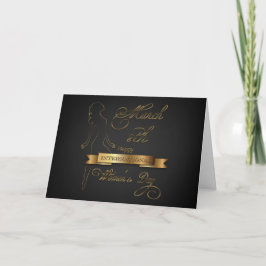 Elegantes Gold der internationalen Frauen Tages Karte