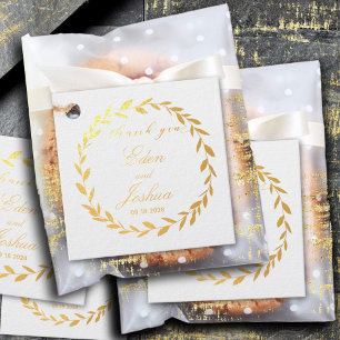 Elegantes Gold der traditionellen Olivenzweige Geschenkanhänger