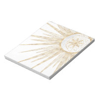 Elegantes Gold Doodles Sun Moon Mandala Design