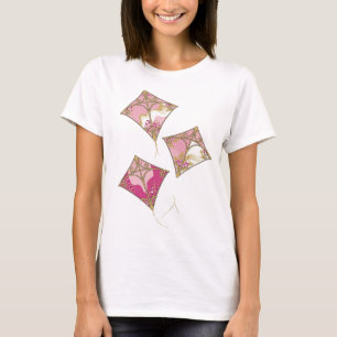 Elegantes Gold-DRACHENFLIEGEN 3D-Text-Kunstwerk T-Shirt
