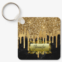 Elegantes Gold Dripping Personalisiertes Skriptges
