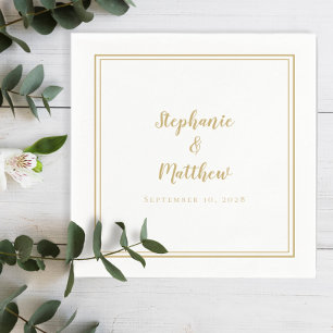 Elegantes Gold Einfache Moderne Minimalistische Ho Serviette