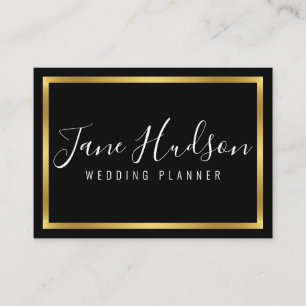 Elegantes Gold Einfaches Minimalistisches Editierb Visitenkarte